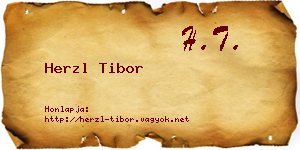Herzl Tibor névjegykártya